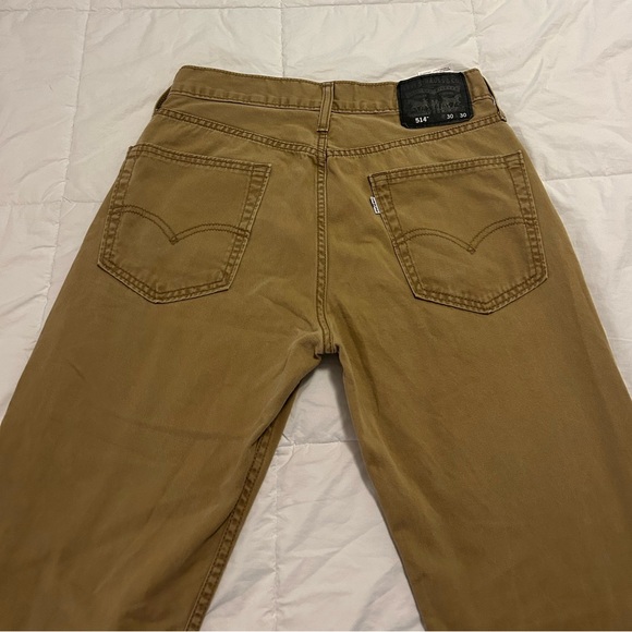 Levi's 514 Khaki Denim Pants 30x30 NEW - Picture 4 of 4